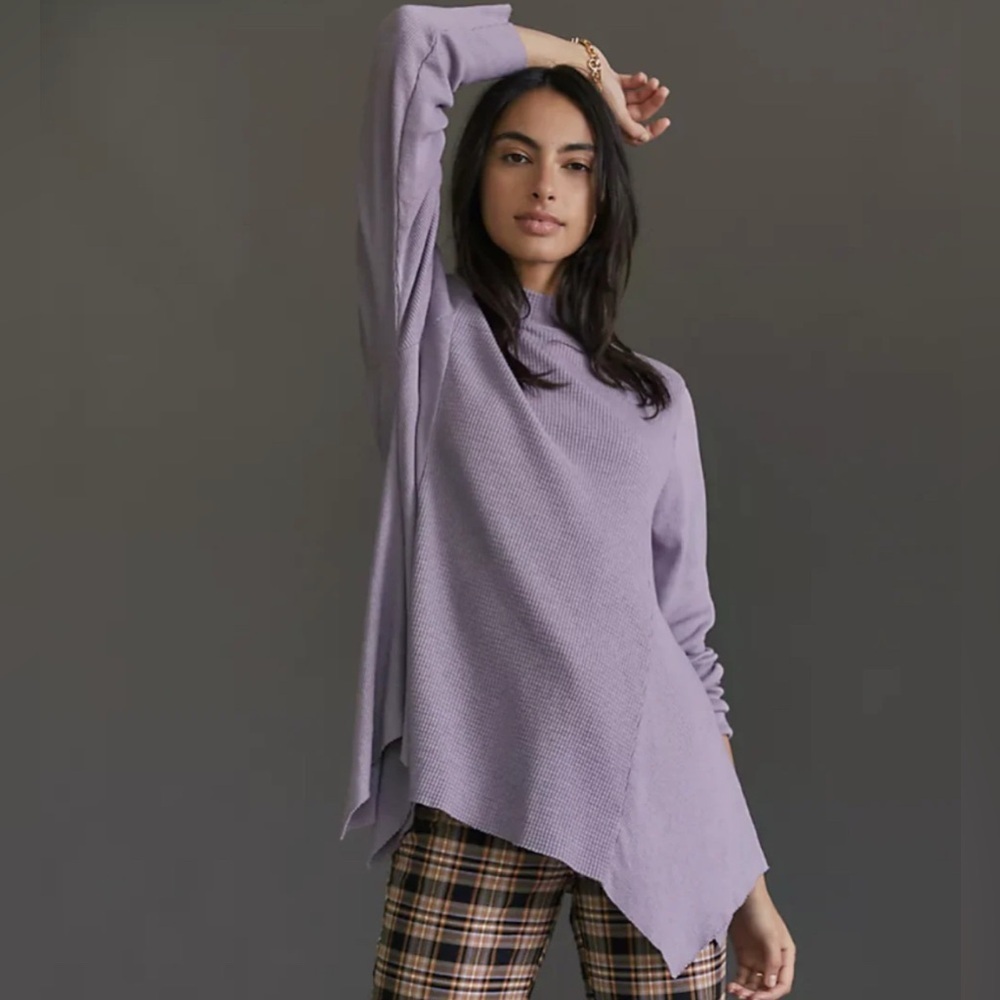 T. La lavender Sloan waffle knit top